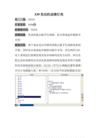 长安福特福锐界 CD539故障灯亮