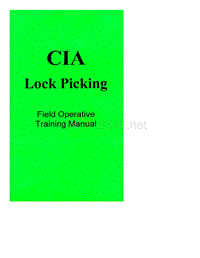 CIA开锁
